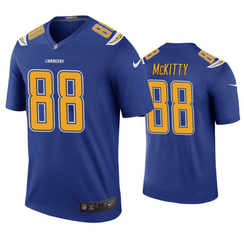 Men Los Angeles Chargers #88 Tre McKitty Nike Royal Color Rush Legend NFL Jersey